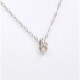 Cadena Con Dije En Oro 18K Blanco Y Brillante Cadena Con Dije En Oro 18K Blanco Y Brillante