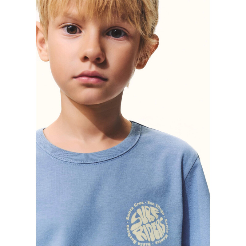 CAMISETA MM MASC AZUL MEDIO