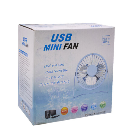Mini Ventilador De Mesa USB NEGRO