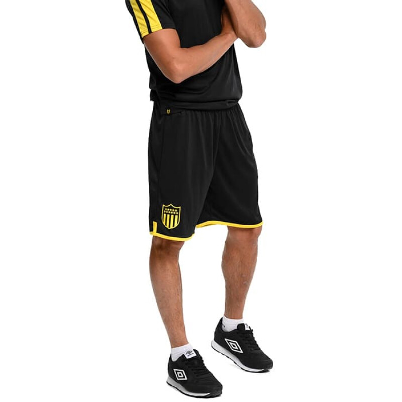 Short Umbro Peñarol de Hombre - 40121560 Negro-amarillo