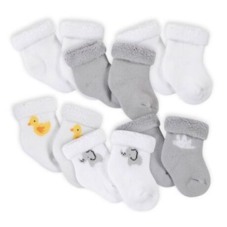 Pack x6 Medias Terry gruesitas baby animals