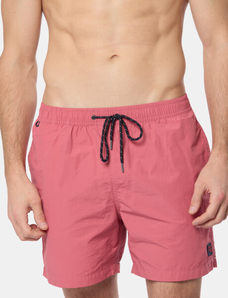 SHORT DE BAÑO LISO Rosado
