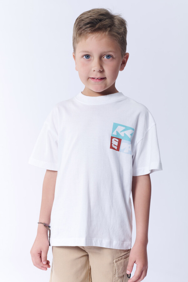 Remera algodón Colores Blanco