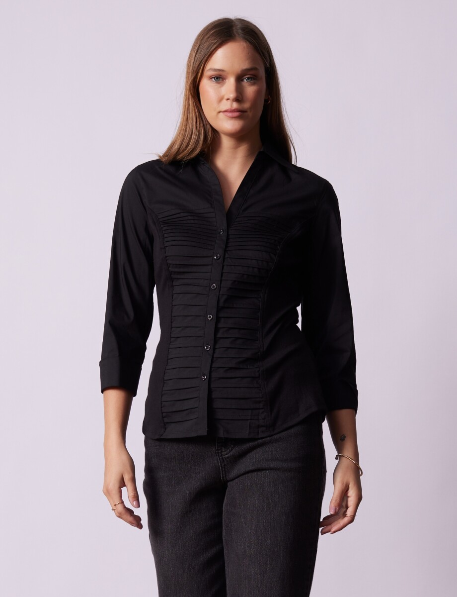 Camisa Tablitas - Negro 