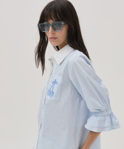 Camisa Cherry Celeste