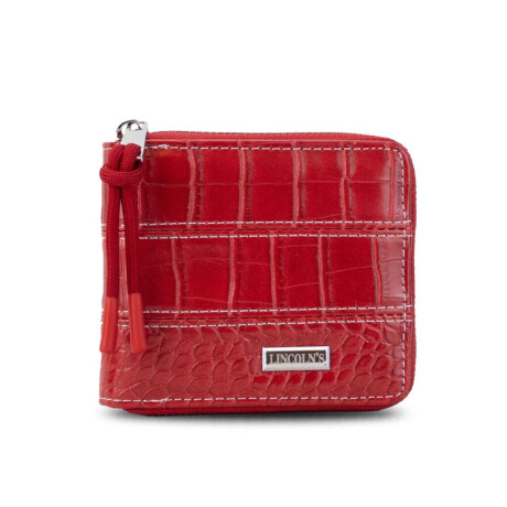 Billetera Candela Croco Granate