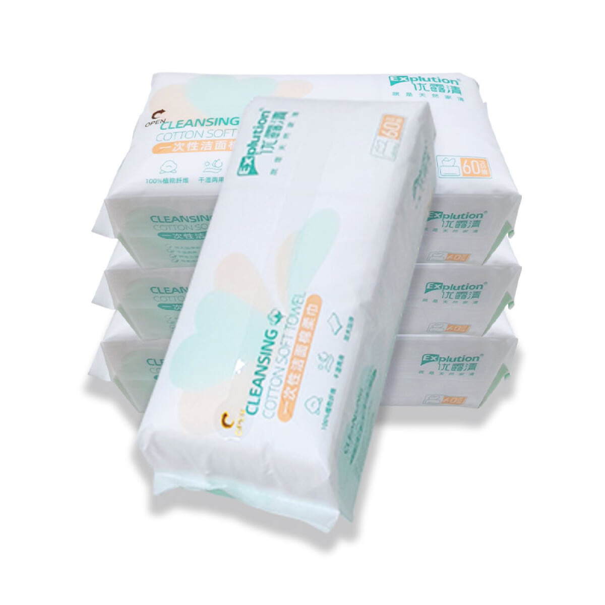 Toallitas suaves faciales x60 unidades - Toallitas Suaves Faciales X60 Unidades 