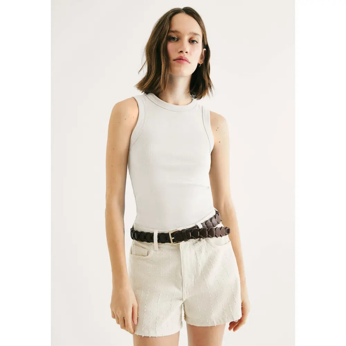 BLUSA SM FEM - BEGE CLARO 