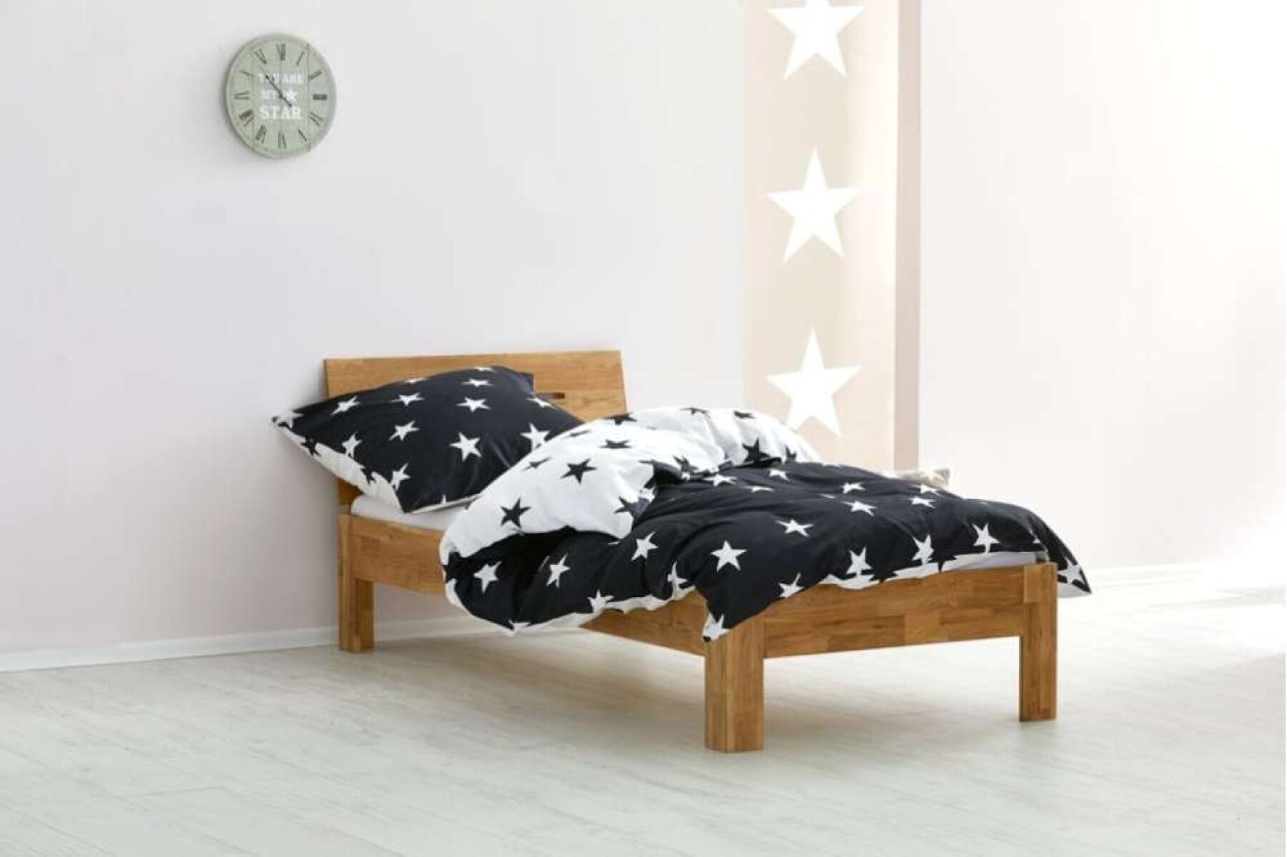 Estructura Cama 90X190 Olsker Color - Roble Natural 
