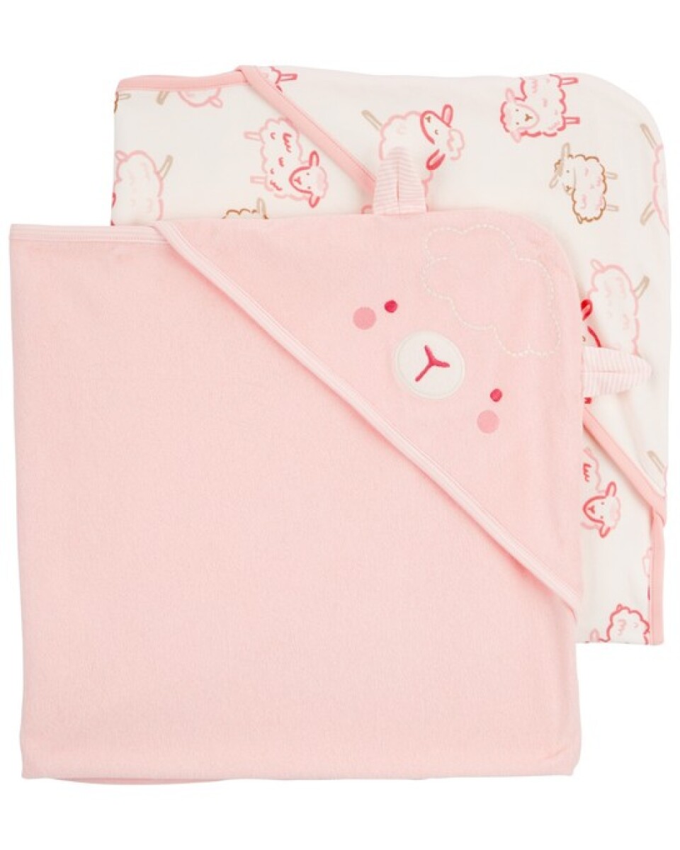Set x2 toallas carters PREMIUM - rosa 