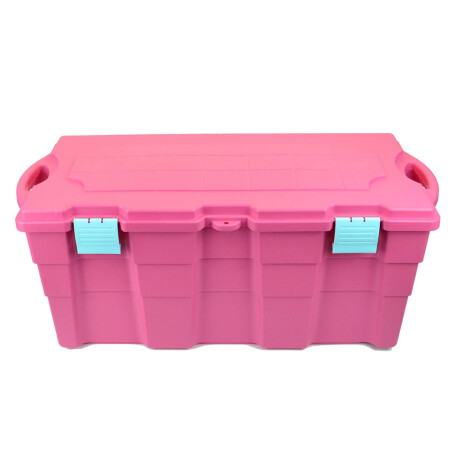 Baúl con Tapa Bisagra Wenco 100 Litros Rosa