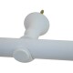Barrote cortina metal Eurometal 2,0m + 2 soportes BLANCO