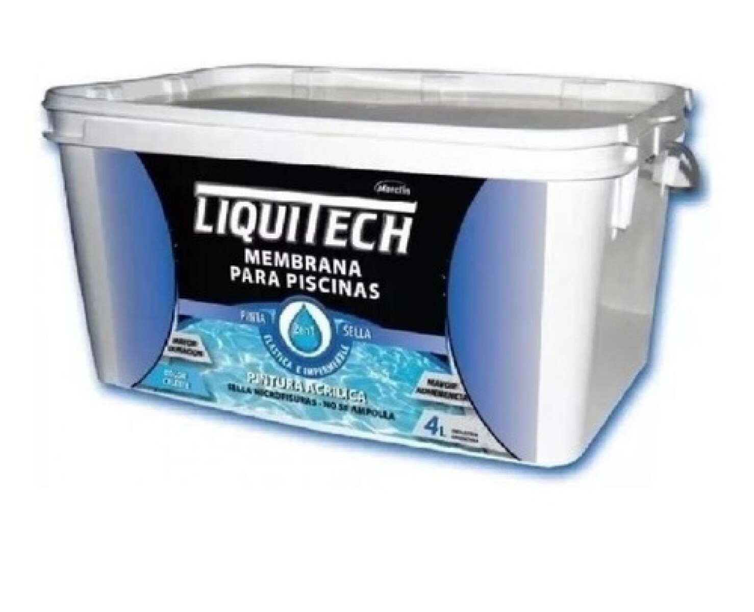 Membrana para piscina 4L - Azul Caribe Liquitech 