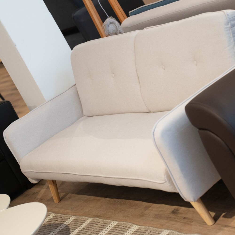 Sillón Cama Mìa en Tela Gris
