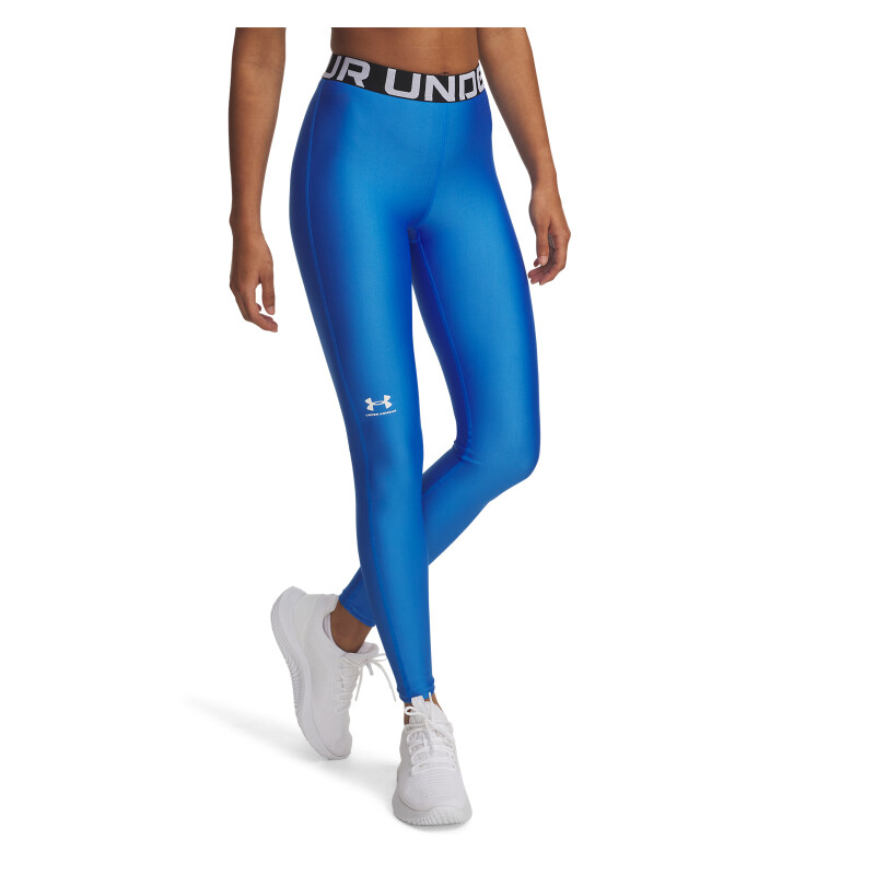 Calza Training Under Armour HG de Mujer - 1383559-402 Azul Oscuro-blanco