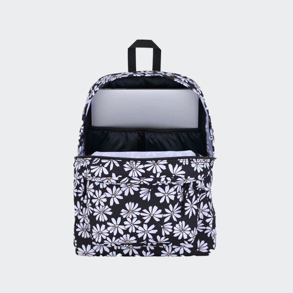 Mochila Jansport Superbreak Plus Deep Punk Pansies Black