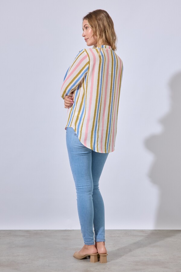 Blusa Lineas CRUDO/MULTI