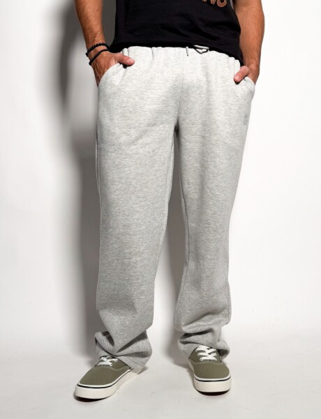 Jogger de algodon sin puño Darel Gris Melange