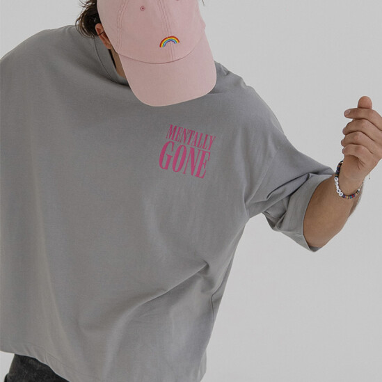 Remera Pulau Mentally Gone Gris