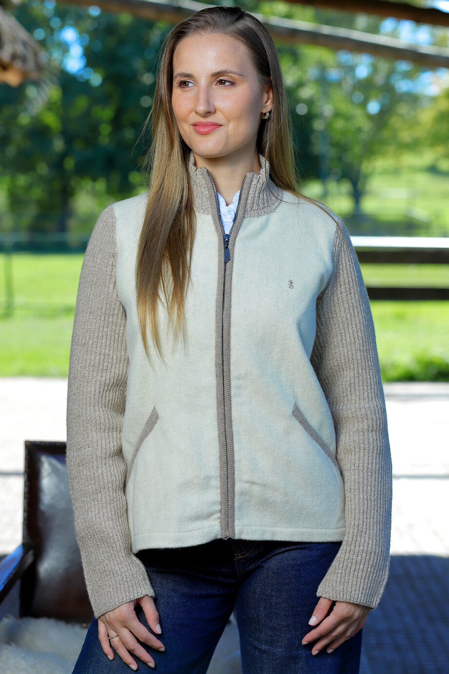 Campera Artesanal Bolonia Crudo