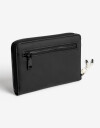 Ficheros Zip Round Billetera Fichero Con Bolsillo - Negro
