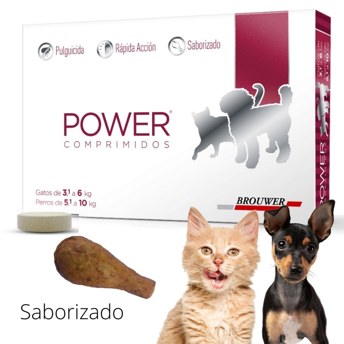 Power Comprimido Gatos 3.1 A 6 Kg 