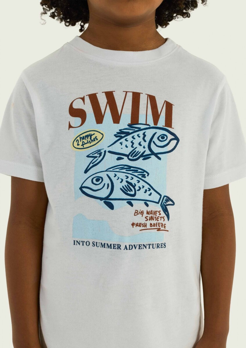 CAMISETA INFANTIL CON ESTAMPA - T-SHIRT MM MASC 
