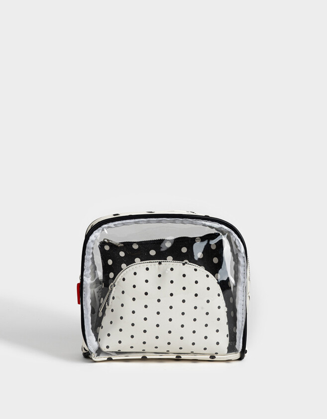 Porta Cosméticos Set De Portacosméticos - Estampado Lunares