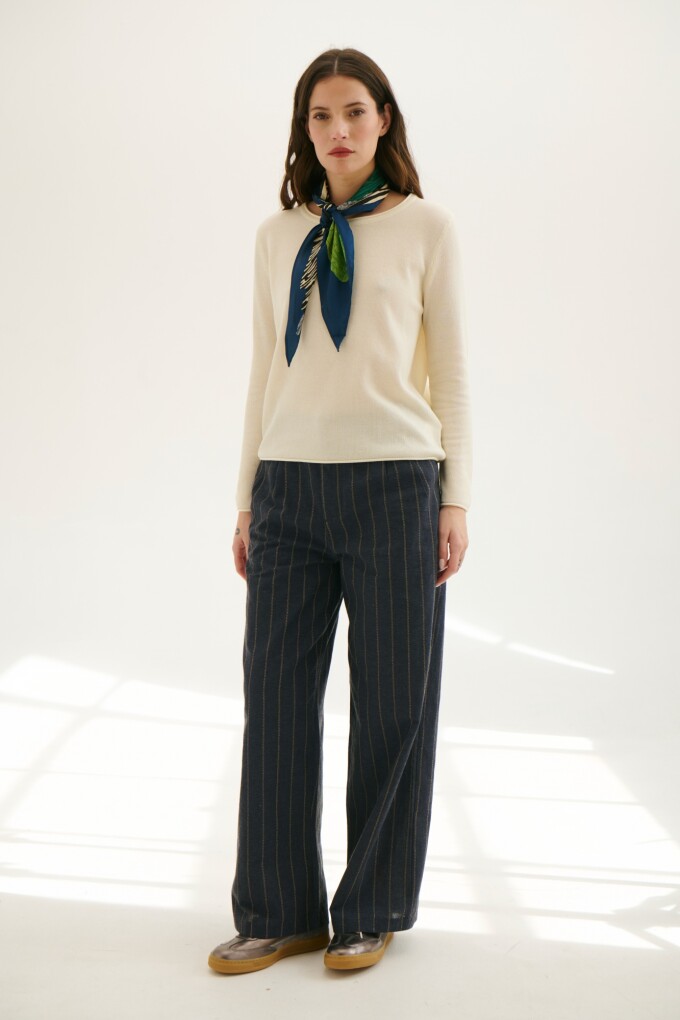 PANTALON LINO TIM AZUL