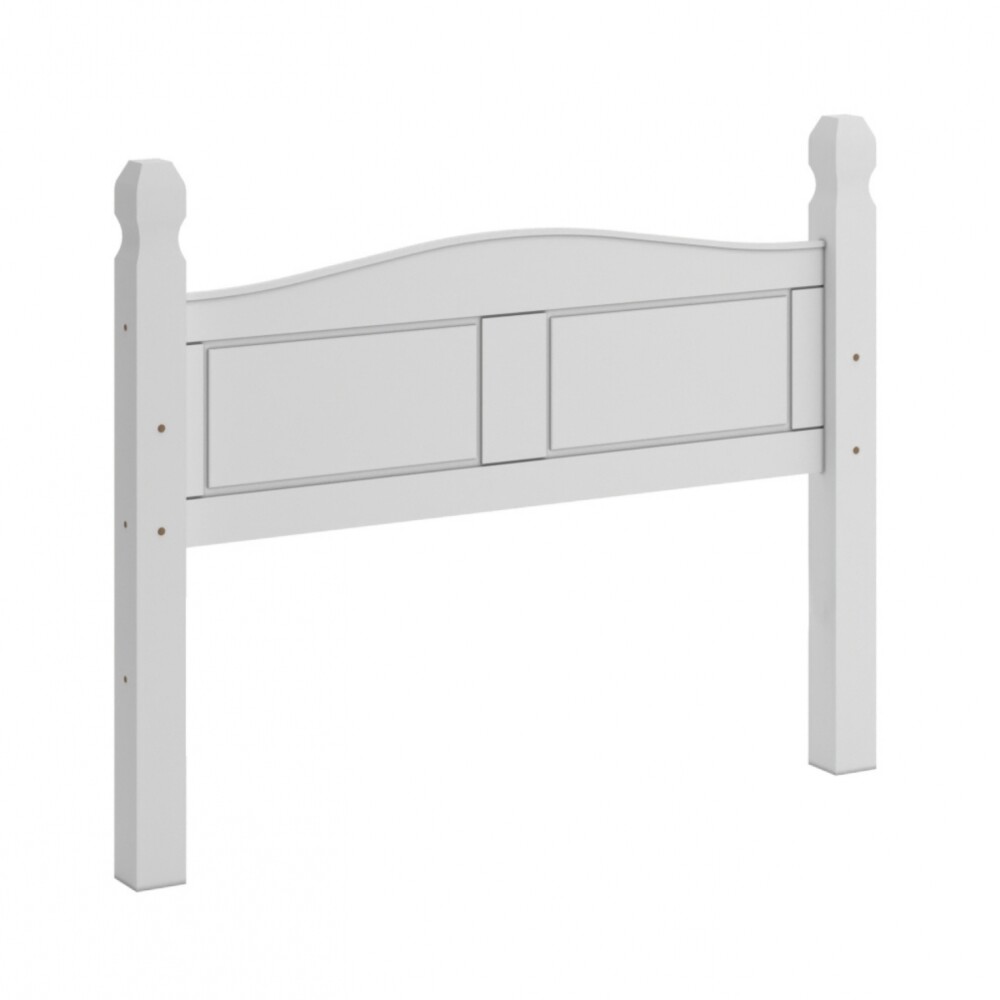 Respaldo Queen Madera Maciza 160cm - Blanco Respaldo Queen Madera Maciza 160cm - Blanco