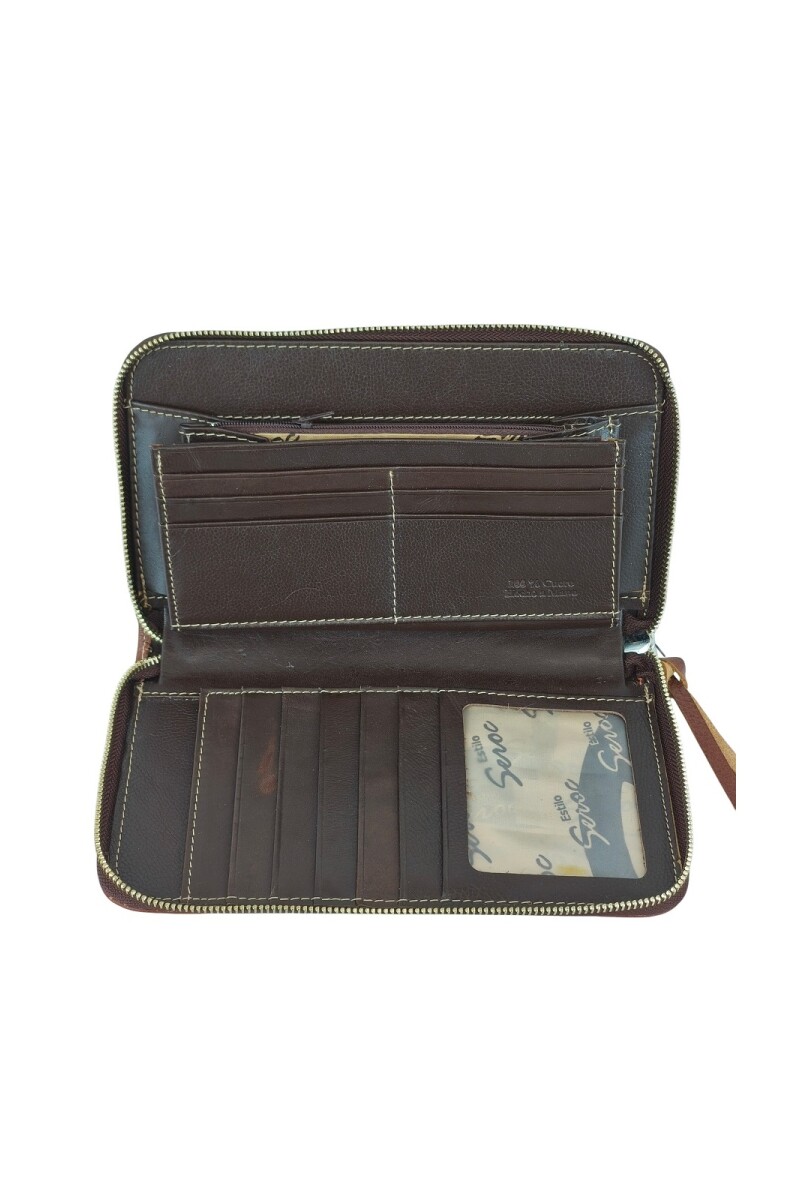 Monedero grande para pasaportes Negro