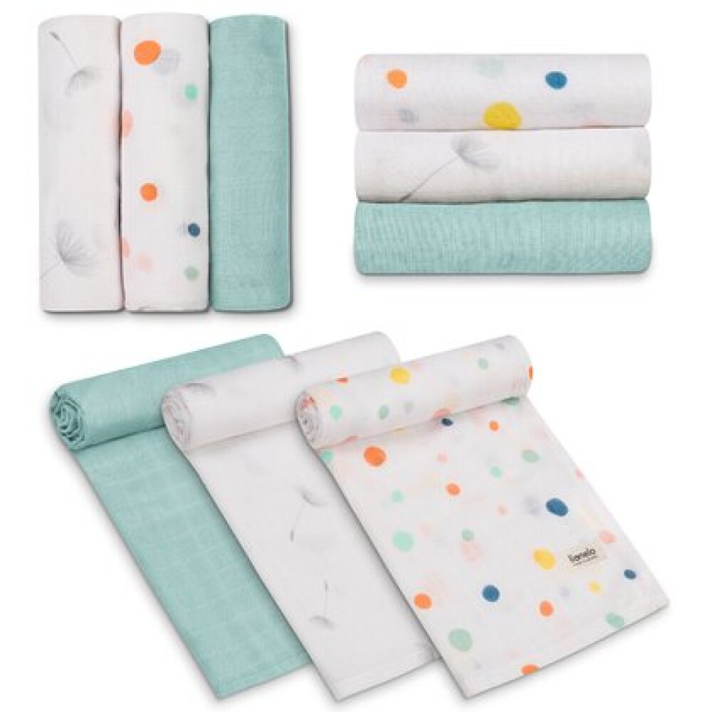 Set x3 muselinas sabanas Lionelo dots