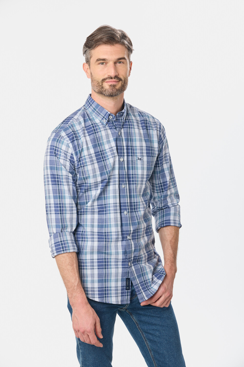 CAMISA CUADROS Azul