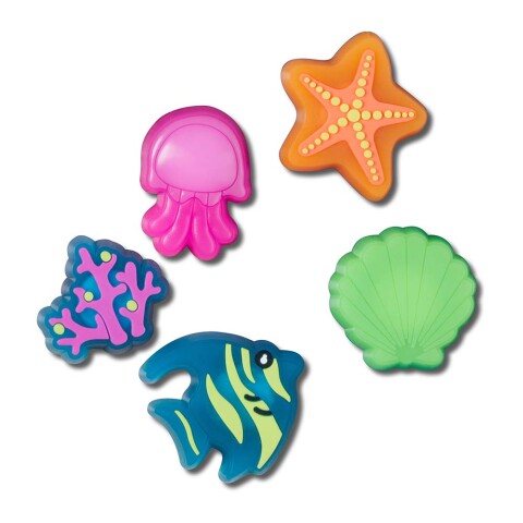Jibbitz Lights Up Under The Sea 5 Pack Multicolor
