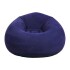 Puff Sillón Inflable de Pvc Con Respaldo Color Azul + Inflador Puff Sillón Inflable de Pvc Con Respaldo Color Azul + Inflador