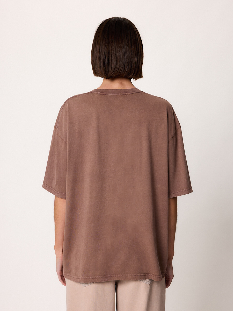 T-SHIRT M/C TOFOS DIXIE Tabaco