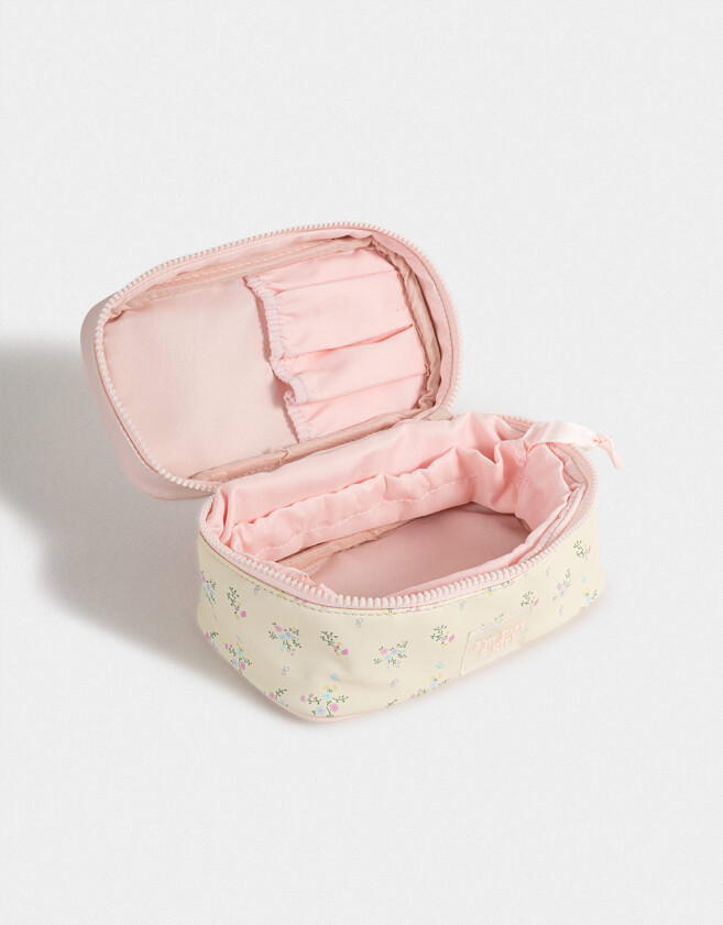 Porta Cosméticos Portacosméticos Puffy Flores - Estampado Flores