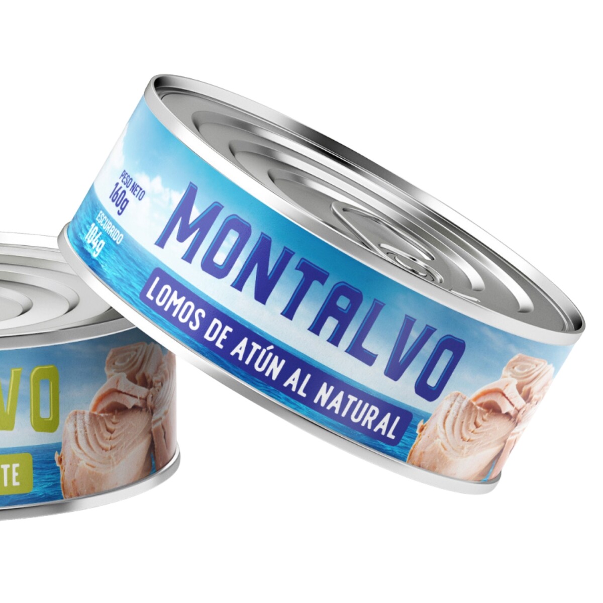 LOMITOS DE ATUN AL NATURAL MONTALVO - 160 GRS 