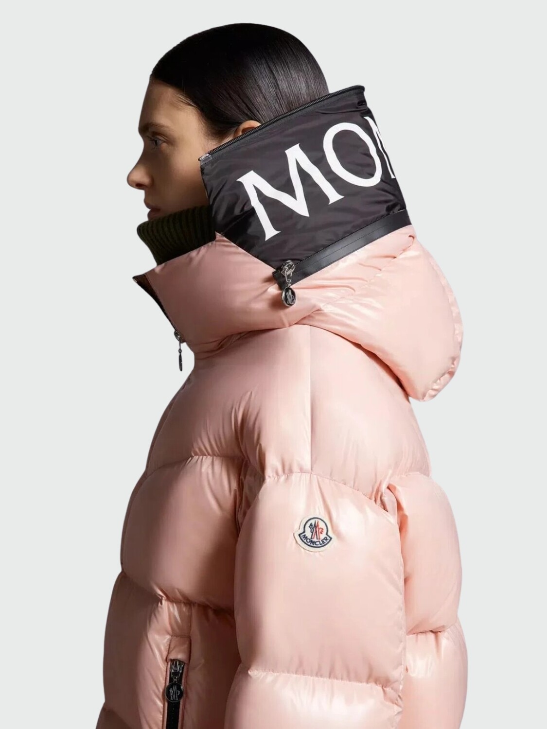 Chaqueta con capucha integrada rellena de plumas, HUPPE Rosado
