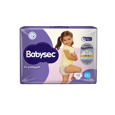 Pañales Babysec Premium Talle Xxg 48 Uds. Pañales Babysec Premium Talle Xxg 48 Uds.