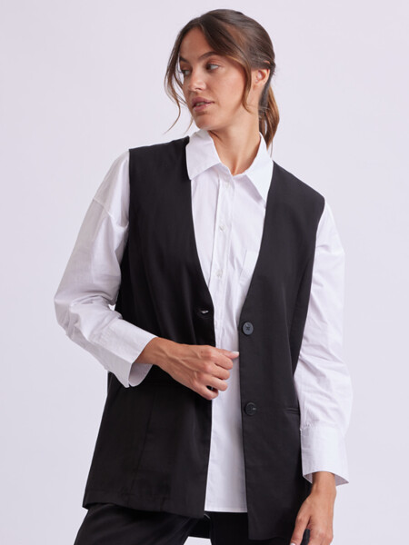 Chaleco formal Negro