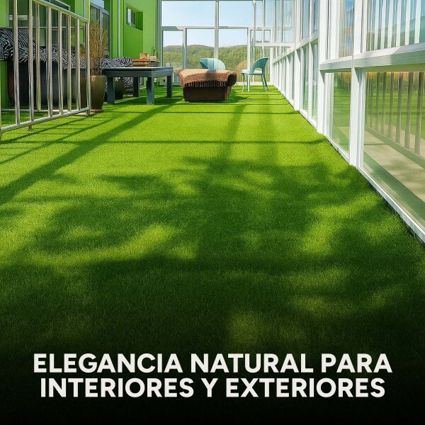 Césped Sintético 5 M2 Pasto Artificial Rollo Decoración Color Verde