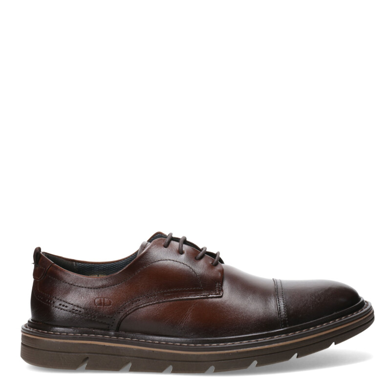 Zapatos de Hombre Democrata JEFF 604101 acordonado Marrón Tabaco