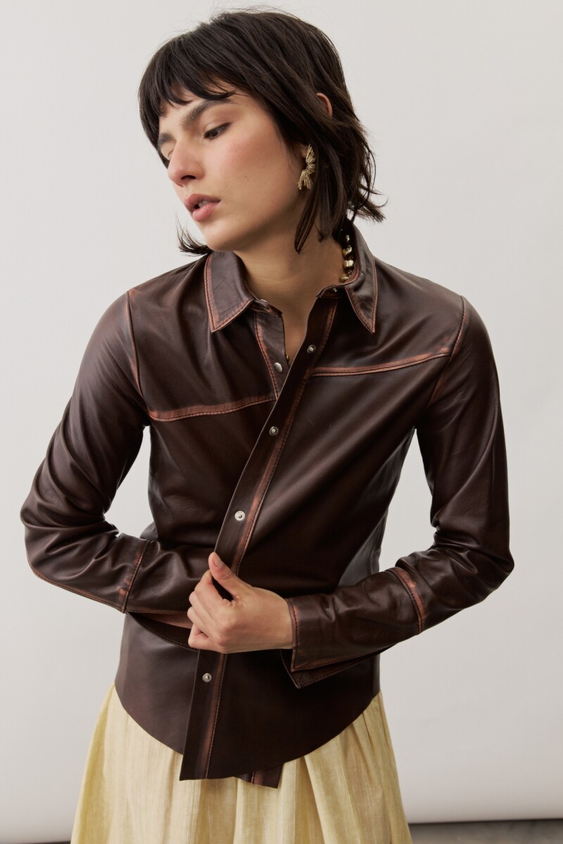 Camisa Ronchamp MARRON