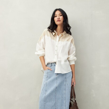 CAMISA EPONIA Almendra