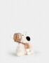 Llavero Peluche Llavero Y Charm De Peluche De Perrito - Blanco Crema