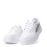 Championes de Mujer Puma Rebound Low Metalic Plataforma Blanco - Plata