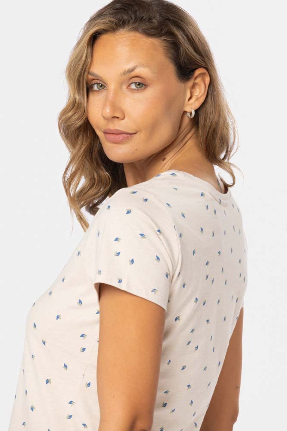 REMERA ESTAMPADA Beige