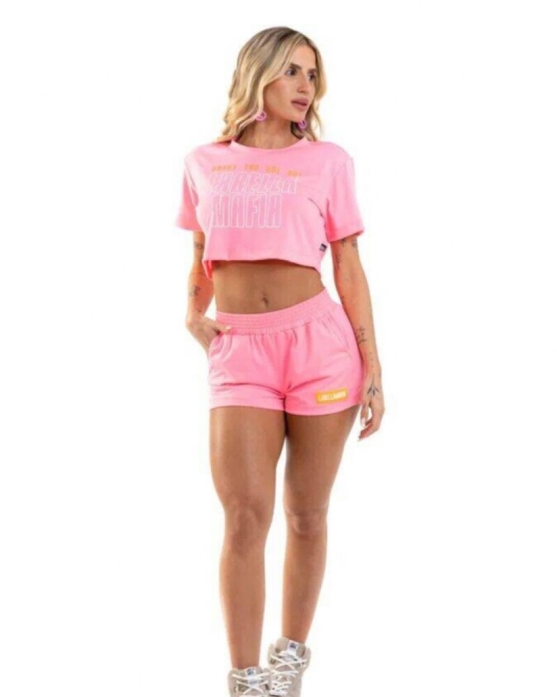 T-shirt Color Rosado By La Bellamafia U