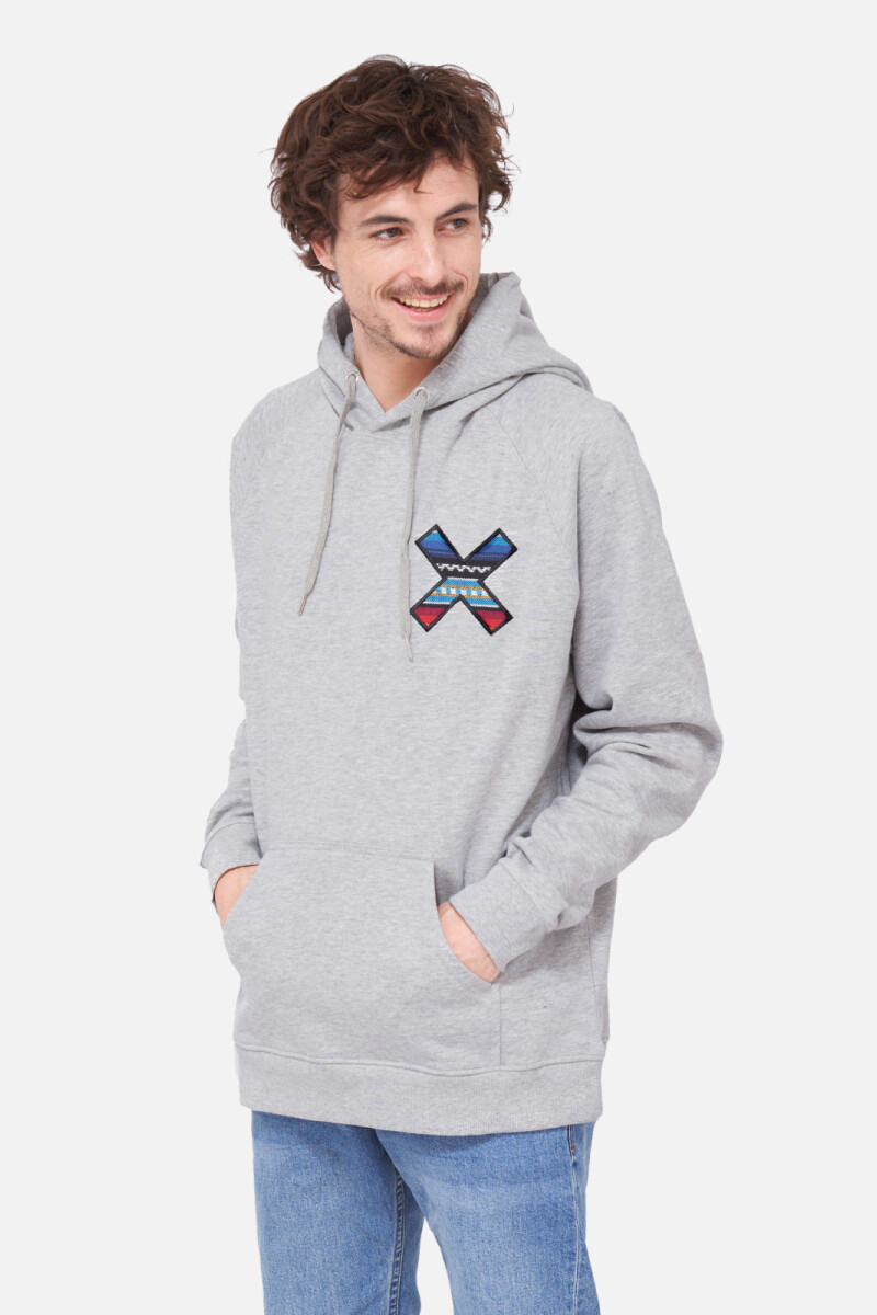 Hoodie Blue Banana Gris